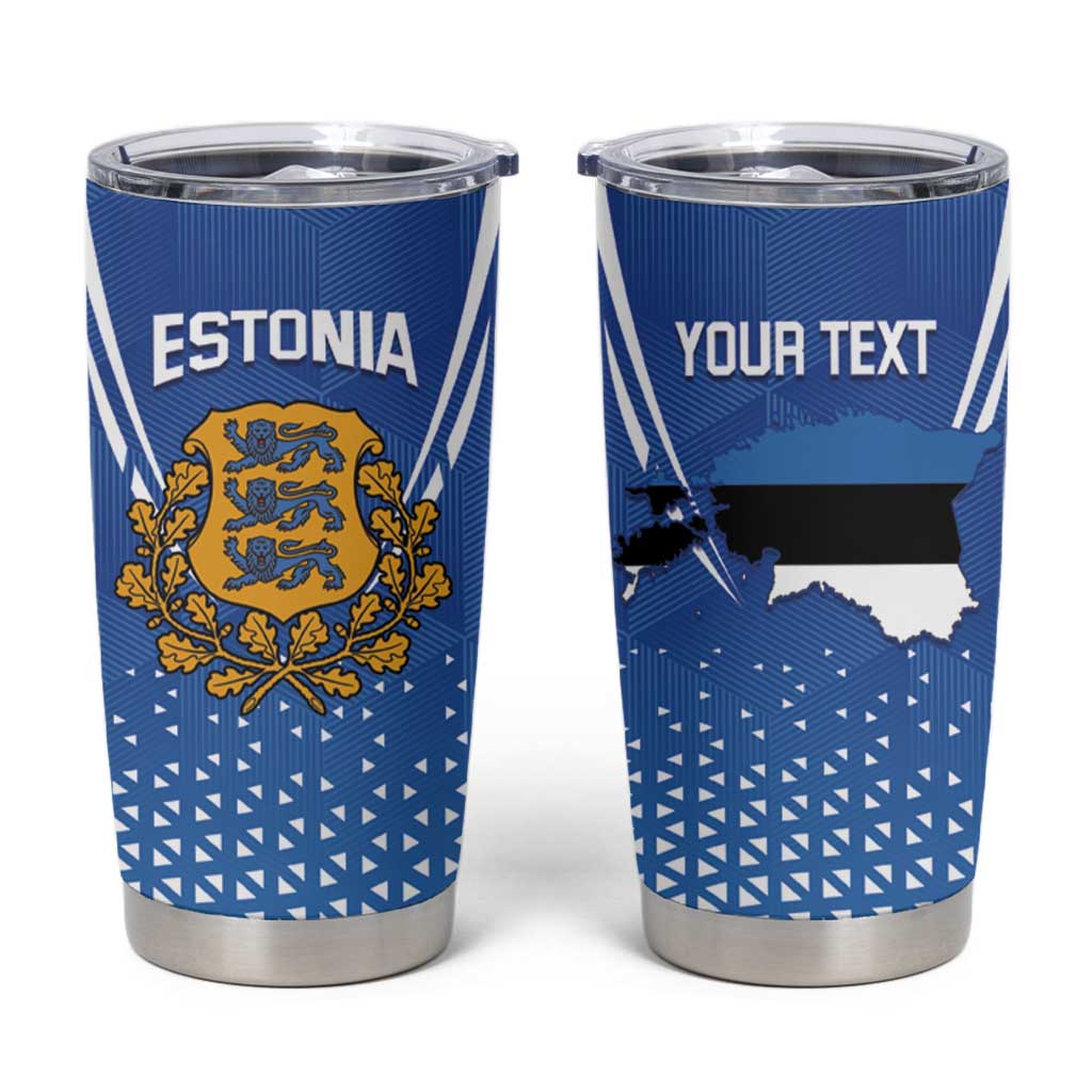 Custom Estonia Football Tumbler Cup Come One Kalevipojad