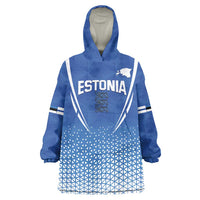 Custom Estonia Football Wearable Blanket Hoodie Come One Kalevipojad