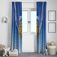 Custom Estonia Football Window Curtain Come One Kalevipojad