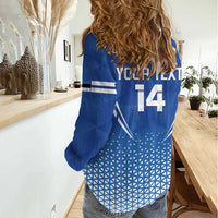 Custom Estonia Football Women Casual Shirt Come One Kalevipojad