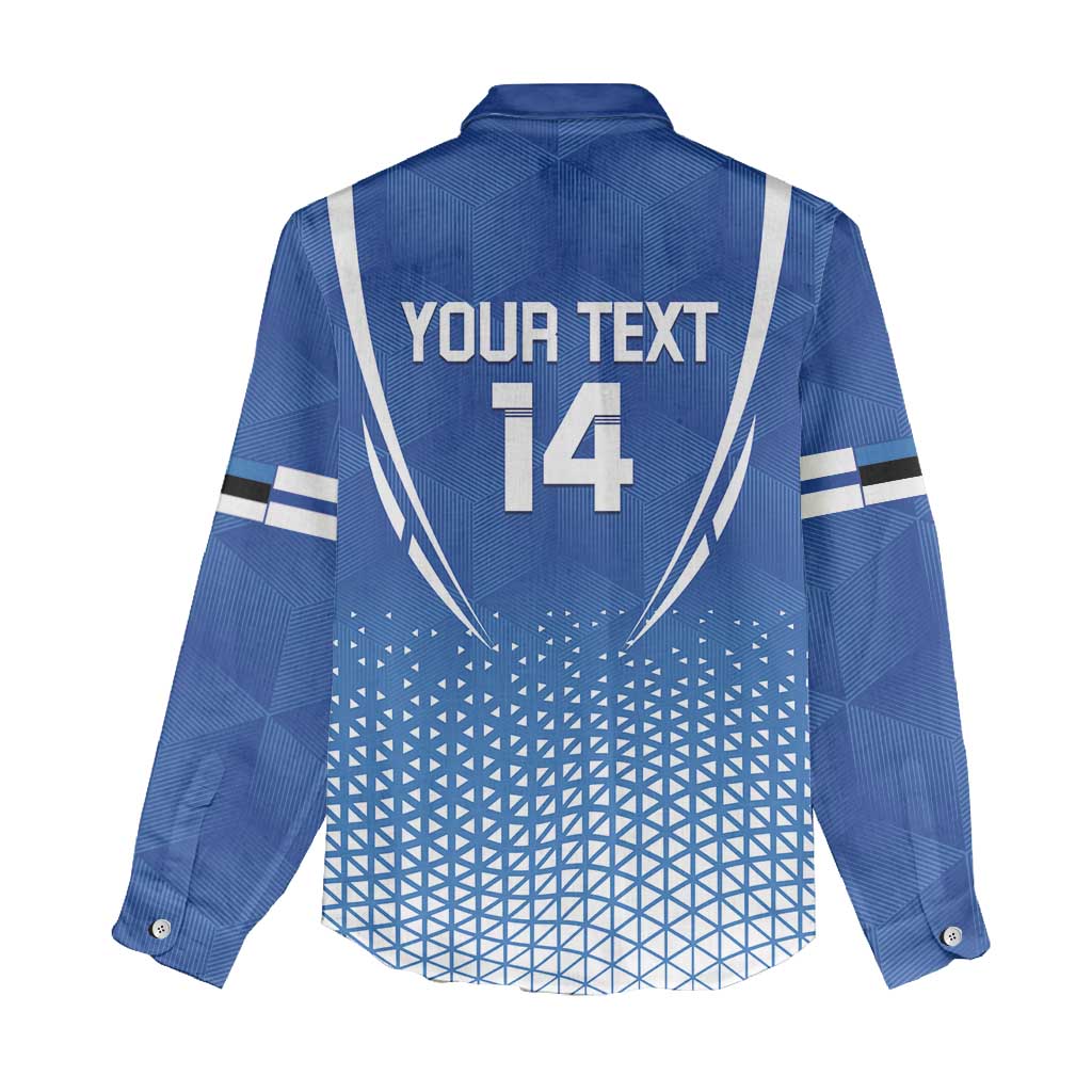 Custom Estonia Football Women Casual Shirt Come One Kalevipojad