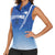 Custom Estonia Football Women Sleeveless Polo Shirt Come One Kalevipojad