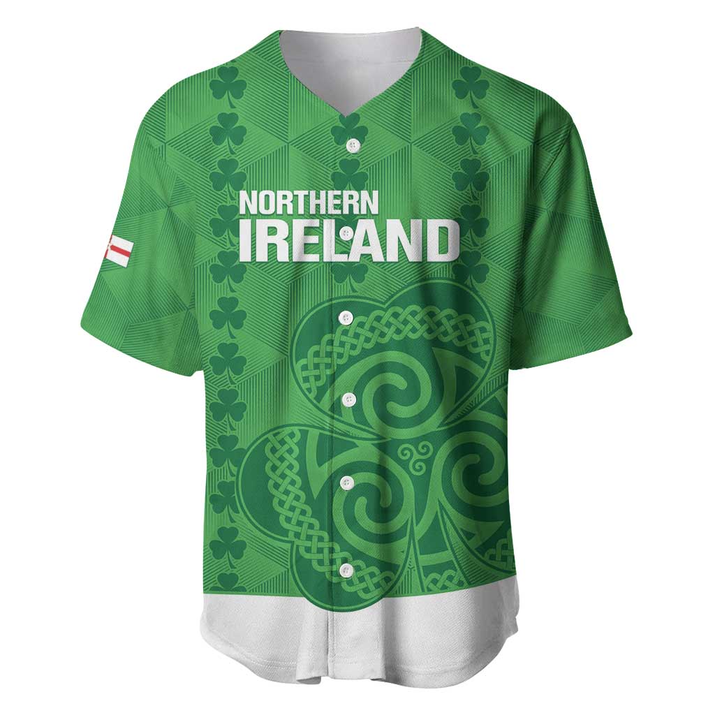 Custom Northern Ireland Baseball Jersey Go Green and White Army