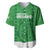 Custom Northern Ireland Baseball Jersey Go Green and White Army