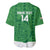 Custom Northern Ireland Baseball Jersey Go Green and White Army