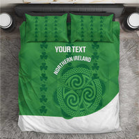 Custom Northern Ireland Bedding Set Go Green and White Army