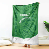 Custom Northern Ireland Blanket Go Green and White Army