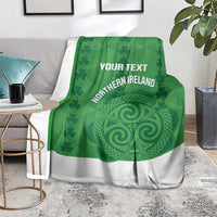 Custom Northern Ireland Blanket Go Green and White Army