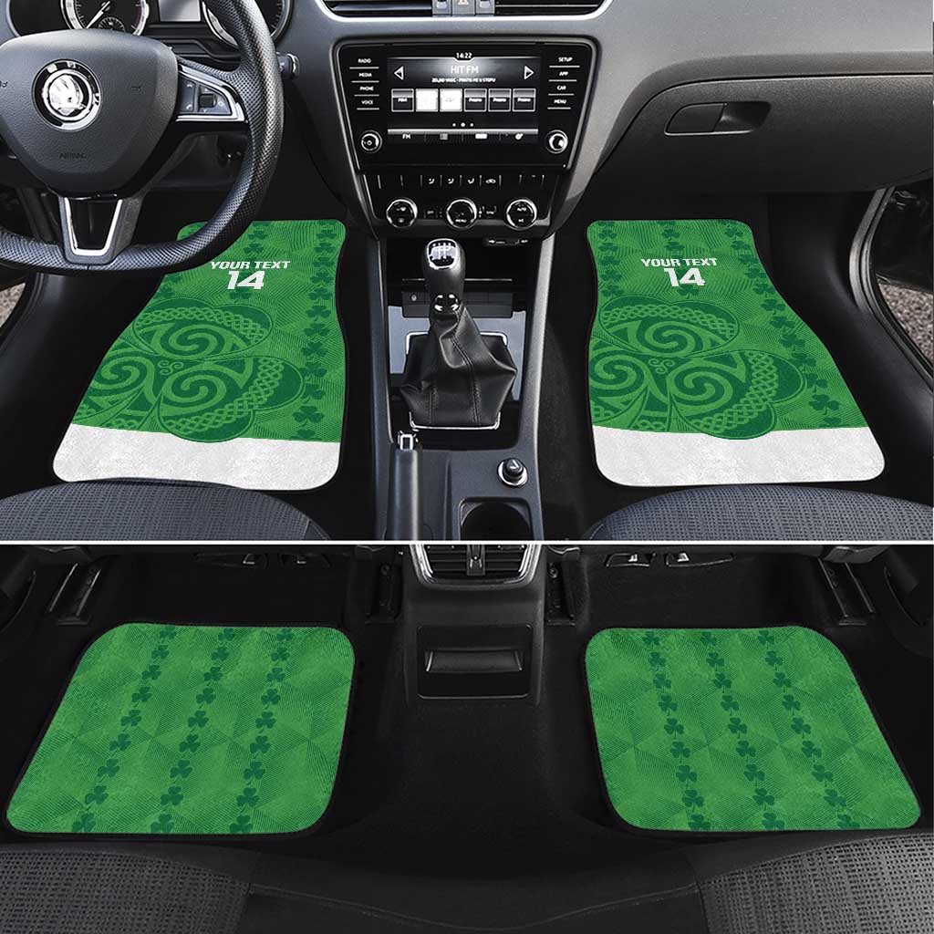 Custom Northern Ireland Car Mats Go Green and White Army