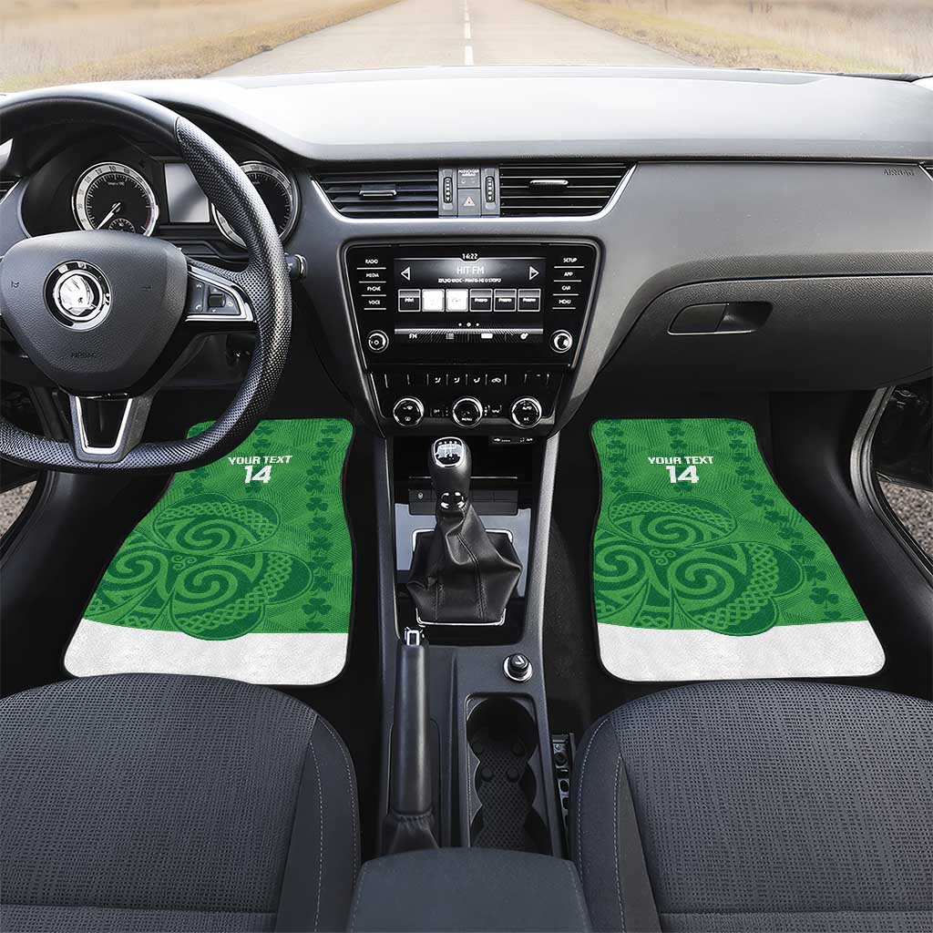 Custom Northern Ireland Car Mats Go Green and White Army