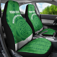 Custom Northern Ireland Car Seat Cover Go Green and White Army