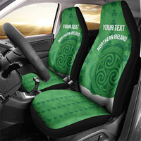 Custom Northern Ireland Car Seat Cover Go Green and White Army
