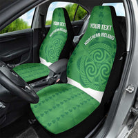 Custom Northern Ireland Car Seat Cover Go Green and White Army