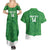 Custom Northern Ireland Couples Matching Summer Maxi Dress and Hawaiian Shirt Go Green and White Army