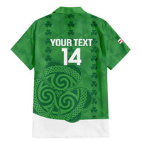 Custom Northern Ireland Family Matching Mermaid Dress and Hawaiian Shirt Go Green and White Army