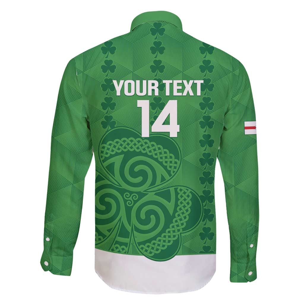 Custom Northern Ireland Family Matching Mermaid Dress and Hawaiian Shirt Go Green and White Army