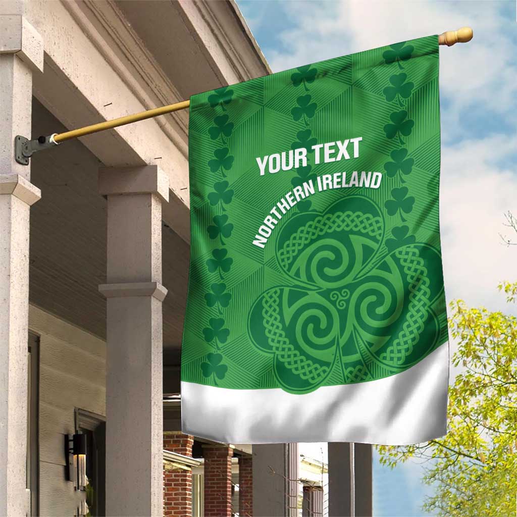 Custom Northern Ireland Garden Flag Go Green and White Army