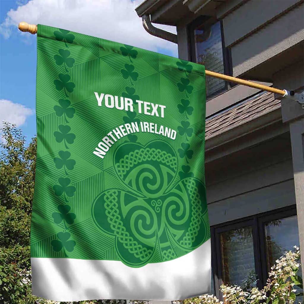 Custom Northern Ireland Garden Flag Go Green and White Army