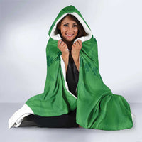 Custom Northern Ireland Hooded Blanket Go Green and White Army