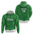 Custom Northern Ireland Hoodie Go Green and White Army