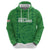 Custom Northern Ireland Hoodie Go Green and White Army
