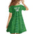 Custom Northern Ireland Kid Short Sleeve Dress Go Green and White Army
