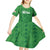 Custom Northern Ireland Kid Short Sleeve Dress Go Green and White Army