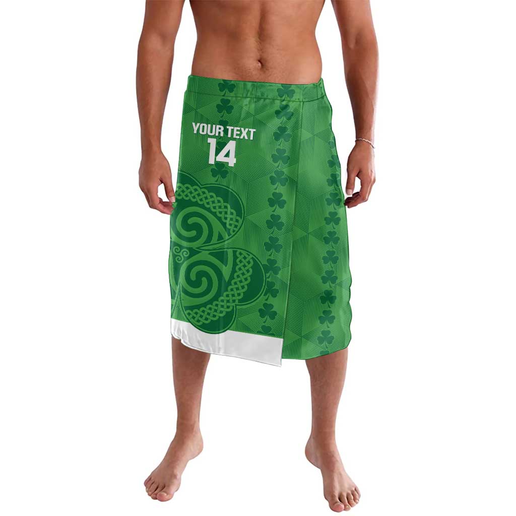 Custom Northern Ireland Lavalava Go Green and White Army