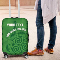 Custom Northern Ireland Luggage Cover Go Green and White Army