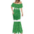 Custom Northern Ireland Mermaid Dress Go Green and White Army