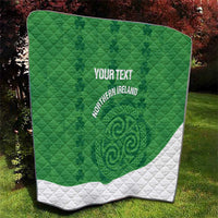 Custom Northern Ireland Quilt Go Green and White Army