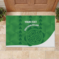 Custom Northern Ireland Rubber Doormat Go Green and White Army