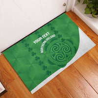 Custom Northern Ireland Rubber Doormat Go Green and White Army