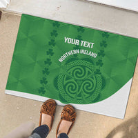 Custom Northern Ireland Rubber Doormat Go Green and White Army