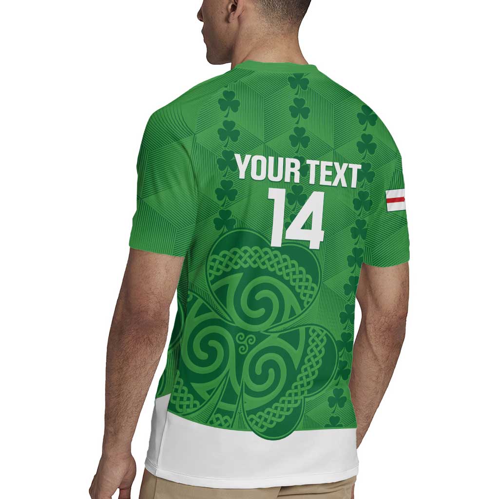 Custom Northern Ireland Rugby Jersey Go Green and White Army