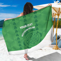 Custom Northern Ireland Sarong Go Green and White Army