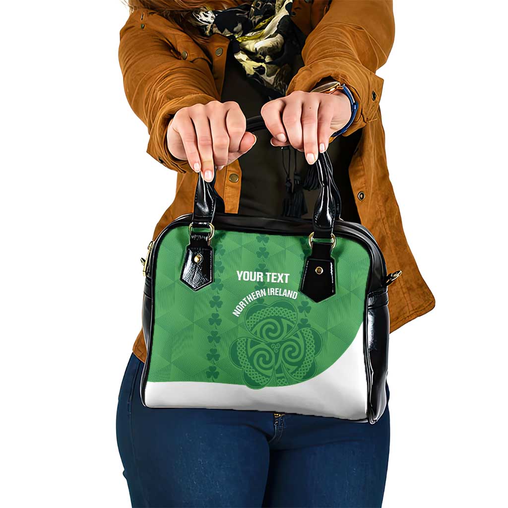 Custom Northern Ireland Shoulder Handbag Go Green and White Army