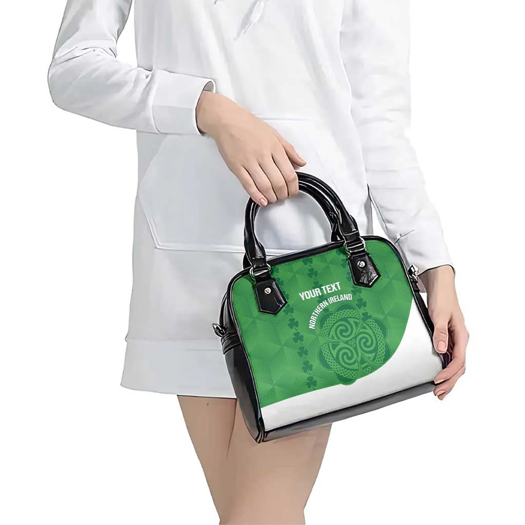 Custom Northern Ireland Shoulder Handbag Go Green and White Army
