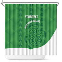 Custom Northern Ireland Shower Curtain Go Green and White Army