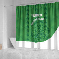 Custom Northern Ireland Shower Curtain Go Green and White Army