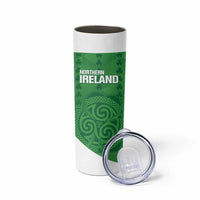 Custom Northern Ireland Skinny Tumbler Go Green and White Army