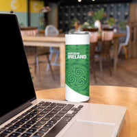 Custom Northern Ireland Skinny Tumbler Go Green and White Army