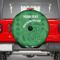 Custom Northern Ireland Spare Tire Cover Go Green and White Army