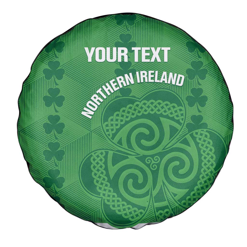 Custom Northern Ireland Spare Tire Cover Go Green and White Army