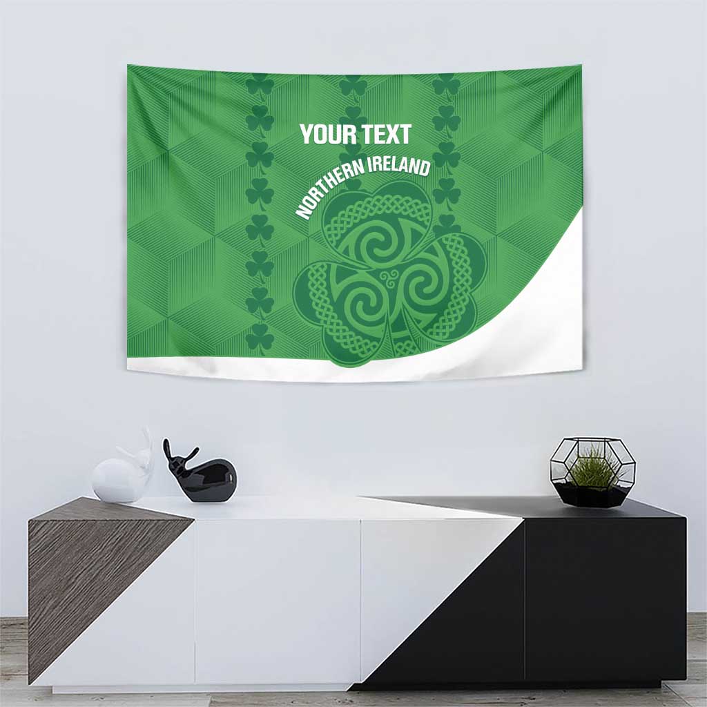 Custom Northern Ireland Tapestry Go Green and White Army