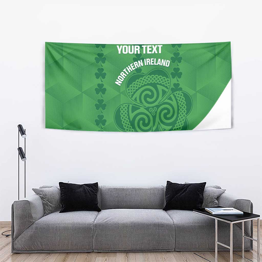 Custom Northern Ireland Tapestry Go Green and White Army