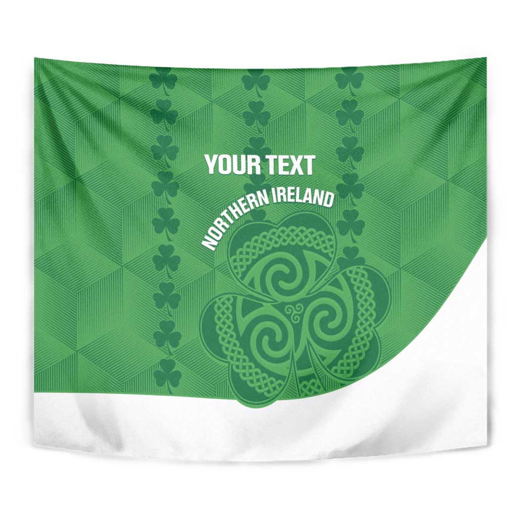 Custom Northern Ireland Tapestry Go Green and White Army