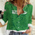 Custom Northern Ireland Women Casual Shirt Go Green and White Army