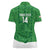 Custom Northern Ireland Women Polo Shirt Go Green and White Army