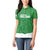 Custom Northern Ireland Women Polo Shirt Go Green and White Army